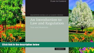 Deals in Books  An Introduction to Law and Regulation: Text and Materials (Law in Context)  READ