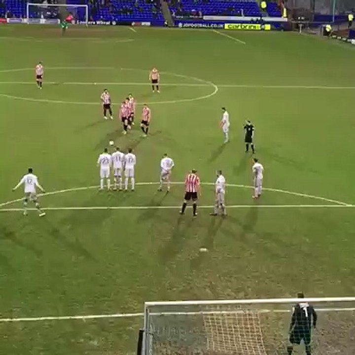 Amazing Free Kick Routine By Cheltenham Town FC