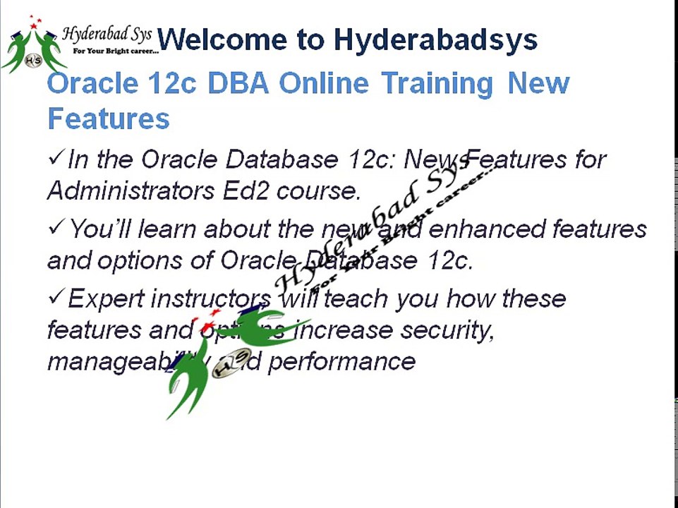 Oracle 12c DBA Online Training | Oracle 11g DBA Online Tutorial