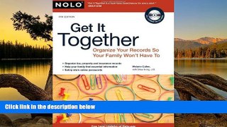 READ NOW  Get It Together: Organize Your Records So Your Family Won t Have To  Premium Ebooks