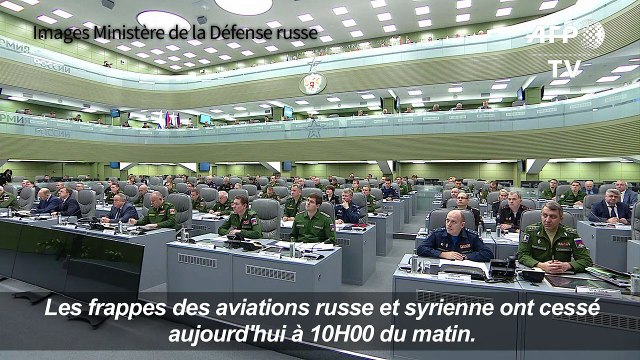 Syrie: l'armée russe annonce un arrêt des raids aériens