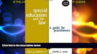 Big Deals  Special Education and the Law: A Guide for Practitioners  Best Seller Books Most Wanted