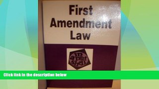 Big Deals  First Amendment Law in a Nutshell (Nutshell Series)  Best Seller Books Most Wanted