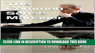 [PDF] The Common Sense Manager: The More Things Change, The More They Stay the Same Popular Online
