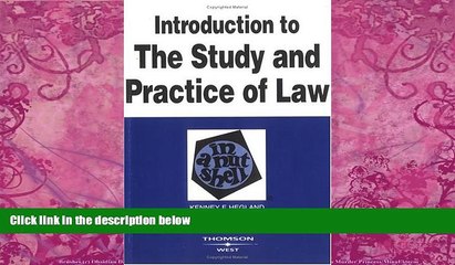 Big Deals  Introduction to the Study and Practice of Law in a Nutshell (Nutshell Series)  Best