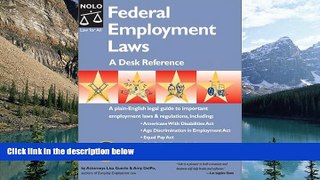 Books to Read  Federal Employment Laws: A Desk Reference  Full Ebooks Best Seller