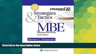 READ FULL  Strategies   Tactics for the MBE (Emanuel Bar Review)  READ Ebook Full Ebook