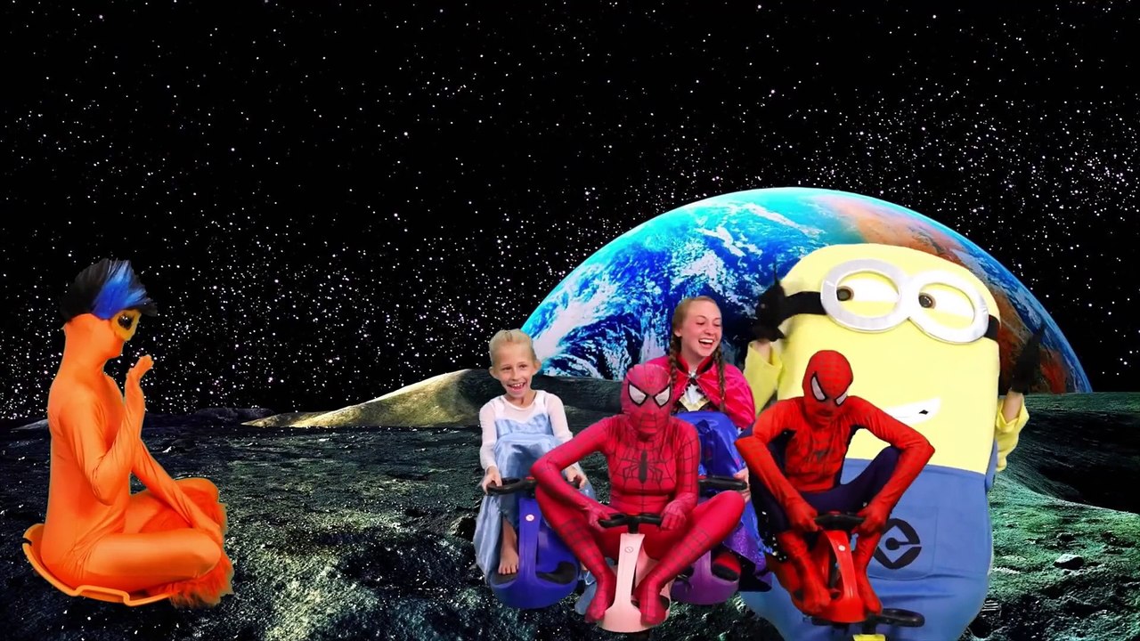 Spiderman , Frozen Elsa Booger in Real Life! Fun Superhero ft Maleficent, Jack Frost vs Gollum