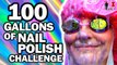 100 Gallons of Nail Polish Ft. SimplyNailogical - Man Vs Pin #100