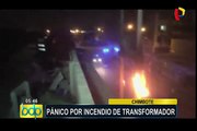 Chimbote: pánico por incendio en transformador