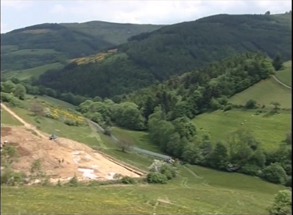 The A89 motorway in the Massif Central in 2008
