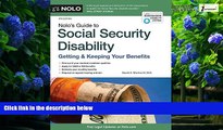 Big Deals  Nolo s Guide to Social Security Disability: Getting   Keeping Your Benefits  Full