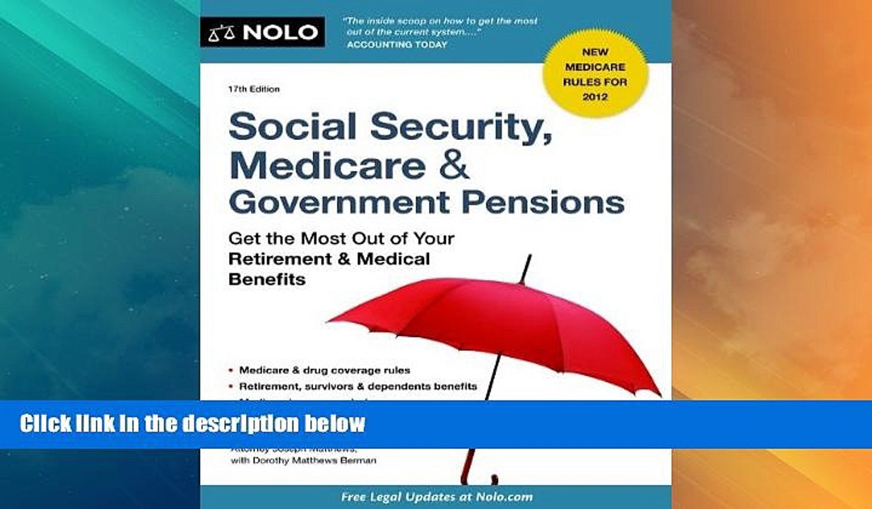 Big Deals  Social Security, Medicare   Government Pensions: Get the Most Out of Your Retirement