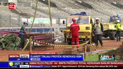 Djarot Saiful Meninjau Renovasi Stadion GBK