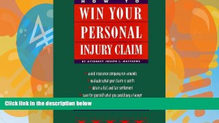 Big Deals  How to Win Your Personal Injury Claim (2nd ed)  Best Seller Books Best Seller