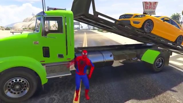 Мультик про Человек паук и Молния Маккуин и ремонт автомобилей мультик для детей 2016