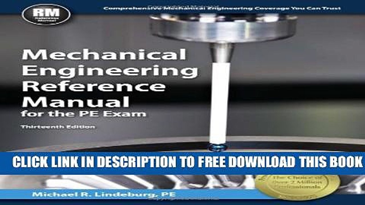 [EBOOK] DOWNLOAD Mechanical Engineering Reference Manual for the PE Exam, 13th Ed GET NOW
