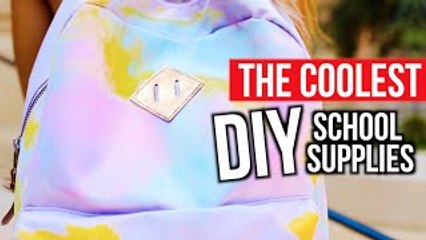 THE COOLEST DIY SCHOOL SUPPLIES | Mylifeaseva