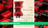 READ book  The Book of Lord Shang: A Classic of the Chinese School of Law  DOWNLOAD ONLINE