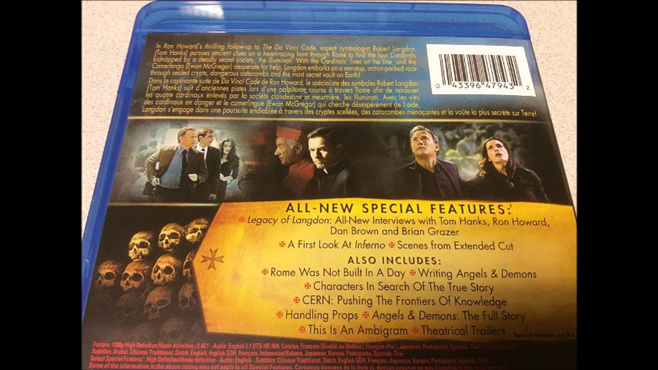 Critique Blu-ray Angels & Demons (Anges & Démons)