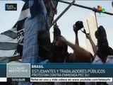 Brasil: estudiantes y trabajadores públicos protestan contra PEC 241