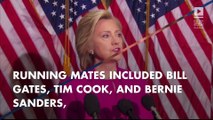 Clinton campaign considered Bill Gates, Tim Cook for VP