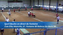 Tir progressif, premier tour, Club Elite Masculin, J2, Fontaine contre Balaruc, Sport Boules, saison 2016-2017