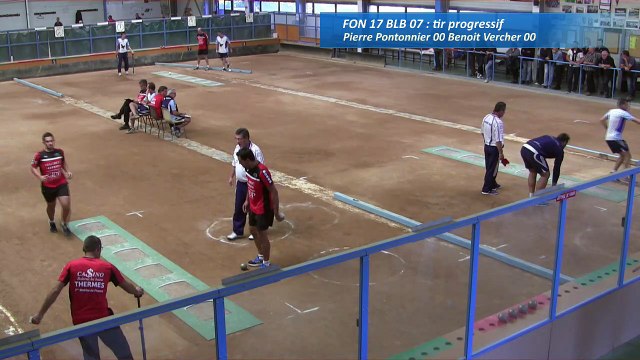 Tir progressif, troisième tour, Club Elite Masculin, J2, Fontaine contre Balaruc, Sport Boules, saison 2016-2017