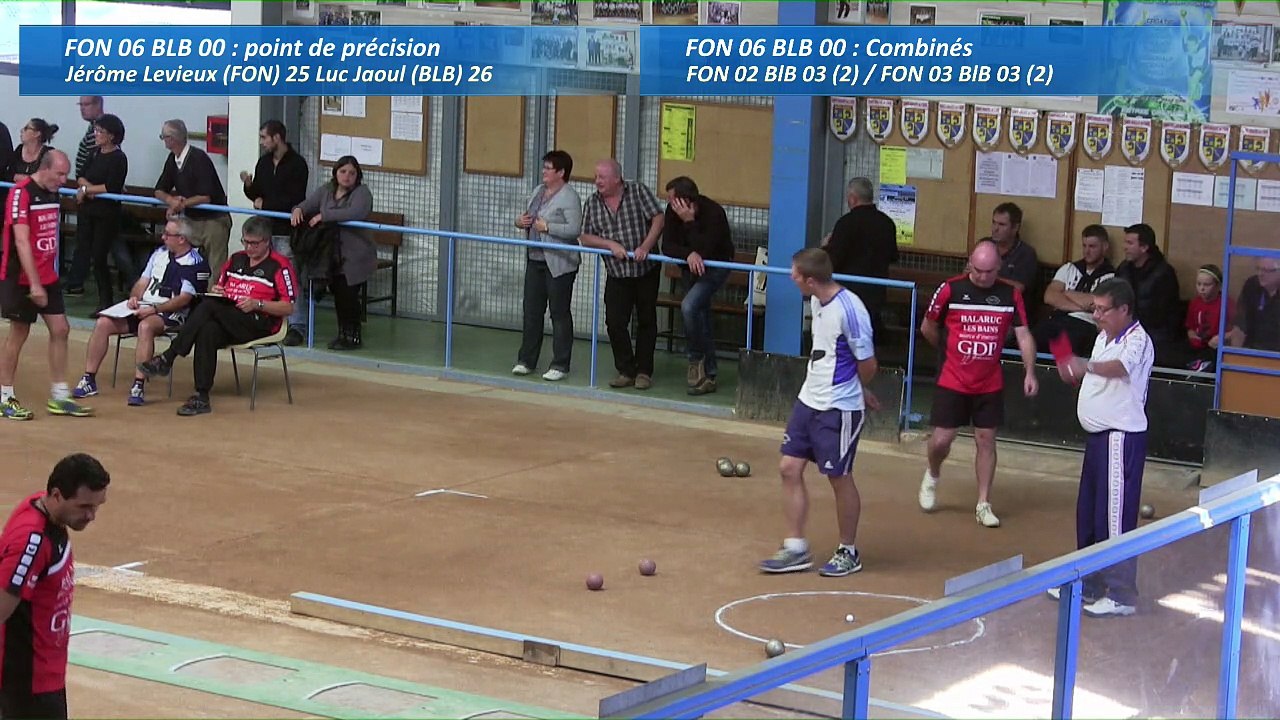 Second tour intégral début, Club Elite Masculin, J2, Fontaine contre Balaruc, Sport Boules, saison 2016-2017