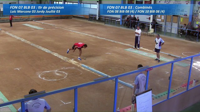 Premier tir de précision, second tour, Club Elite Masculin, J2, Fontaine contre Balaruc, Sport Boules, saison 2016-2017