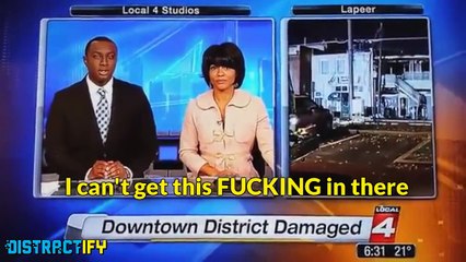 Angry Female Reporter Gets Frustrated on Live TV