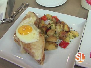 Chef Patrick Karvis of TapHouse Kitchen prepares brunch items