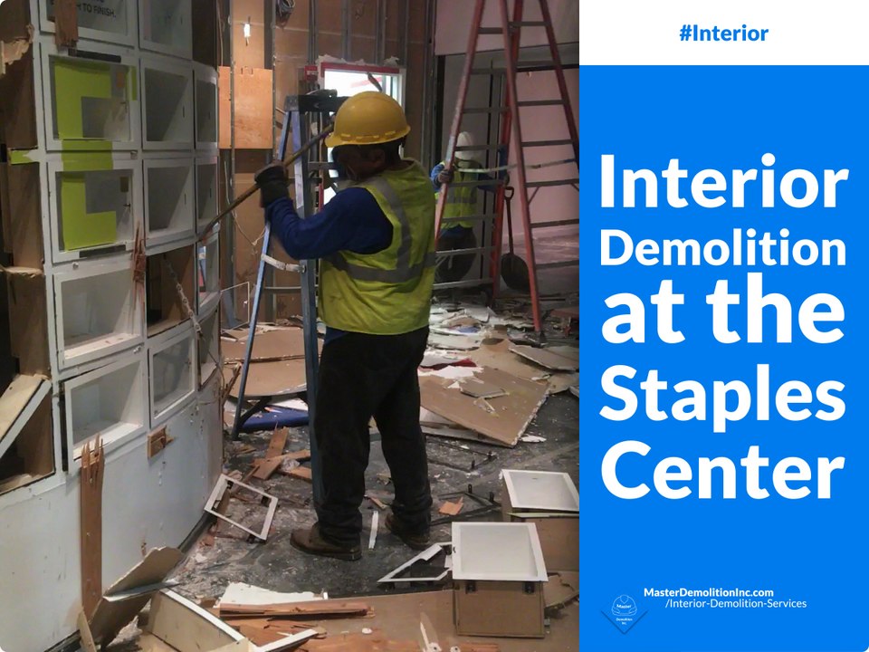 Interior Demolition at the Staples Center