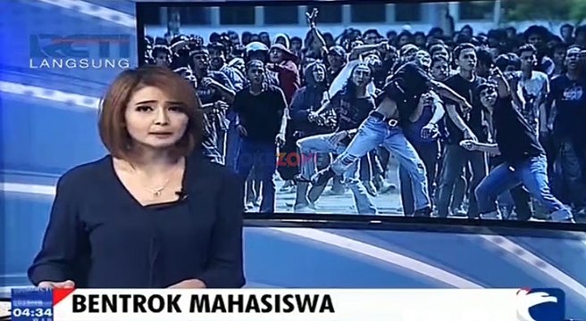 Mahasiswa Universitas Negeri Makasar Terlibat Bentrok