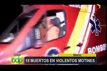 Video herunterladen: Brasil: motines en cárceles dejan 18 presos muertos