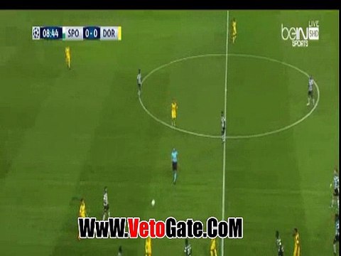 اوباميانغ يتقدم بالهدف الاول لـ دورتموند فى سبورتنج لشبونة