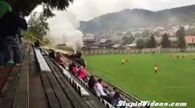 Train Interrupts Soccer Game | Videos Global