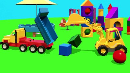 Çizgi Film - Akıllı Excavator Dodo figürleri öğreniyor (Üçgen prizması) Bölüm 6