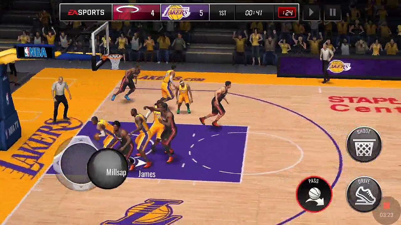 NBA Live Mobile 2k17 - Season game - LeBron James Supremacy OVR 93 - 22 PTS, 4/4 for 3!