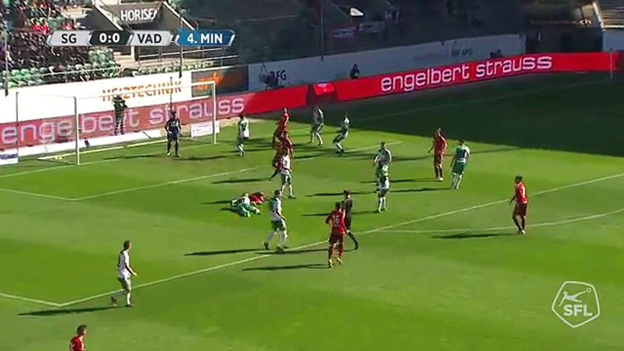 Sankt Gallen 0:1 FC Vaduz  (Swiss Super League 11 Round 16.Oktober )