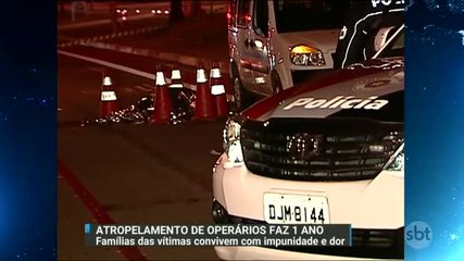 Atropelamento de operários completa 1 ano, e motorista segue livre