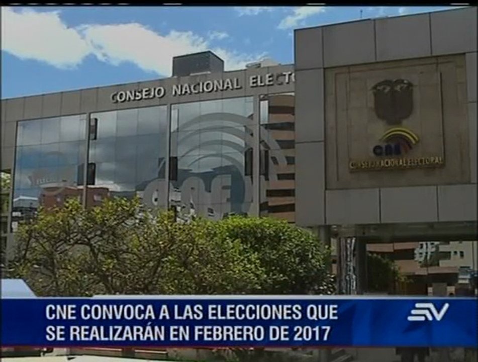CNE convoca oficialmente a elecciones para 19 de febrero de 2017