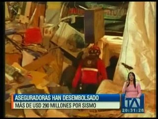 Aseguradoras han desembolsado más de USD 290 millones por sismo