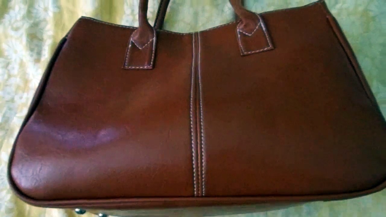 Fashion Women Faux Leather Shoulder Handbag Tote Purse Bag