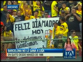 Está fue la última vez que Barcelona le ganó a Liga en Quito