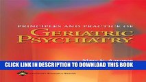 [PDF] Principles and Practice of Geriatric Psychiatry (Agronin, Principles and Practice of