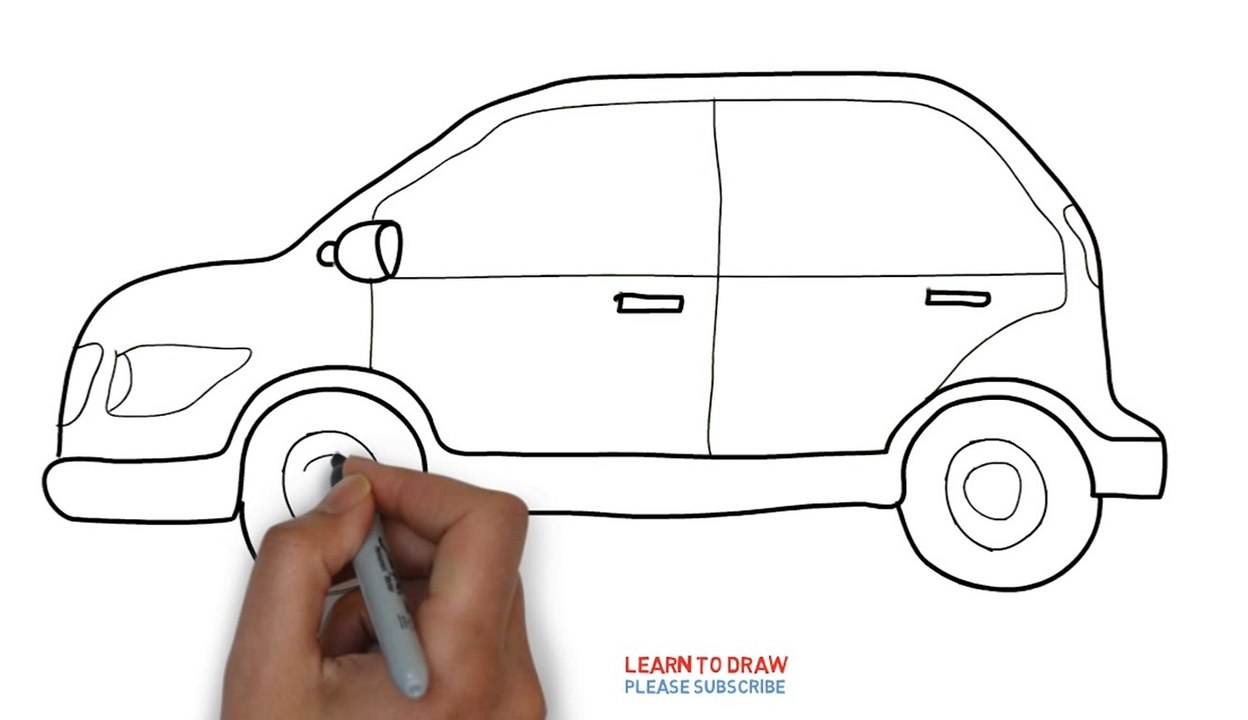 How To Draw a Car For Kids Step By Step