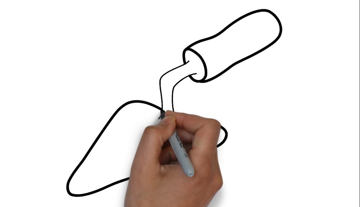Easy Step For Kids How To Draw a Cement Trowel