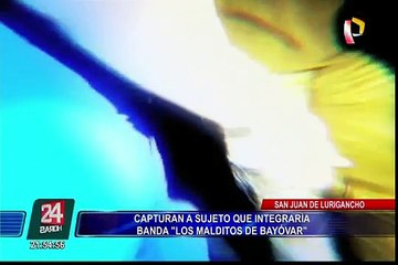 Capturan a integrante de banda delincuencial ‘Los malditos de Bayóvar’