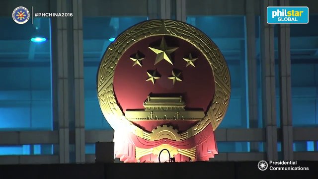 President Duterte arrives in Beijing China